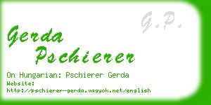 gerda pschierer business card